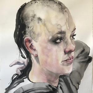 Fiona McMonagle, Untitled, 2019, watercolour, ink, and gouache on paper, 63 x 57 cm