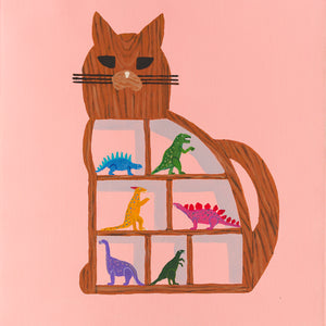 Marc Etherington, Cat Shelf, 2022, acrylic on canvas, 61 x 45 cm