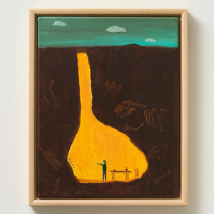 Marc Etherington, Throwing Knives, 2022, acrylic on canvas, 39 x 31.5 cm