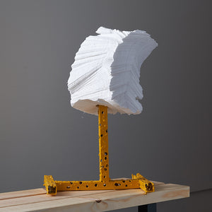 James Dodd & Henry Jock Walker, Soft Serve on Swiss, 2021, polystyrene and powder coated steel, 22 x 31 x 50 cm