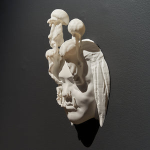Jess Taylor, When I die, I’ll die on time, 2022, 3D printed resin and paint, 35 x 21 x 13 cm, ed. of 3