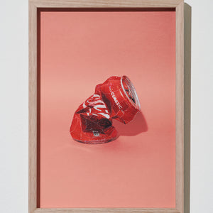 Amy Joy Watson and Andy Nowell, Coca-Cola, 2021, metalic thread on digital print, 42 x 36 cm
