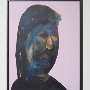 Sally Bourke, Beholden, 2017, oil and acrylic on archival mount board, 102 x 82 cm