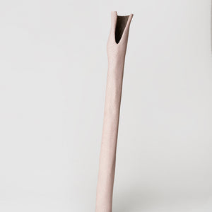 Garawan Wanambi, Marraŋu (3223-20), 2020, natural pigment with synthetic polymer fixative on hollow pole, 235 x 20 cm