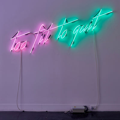Min Wong, Too fit to quit, 2017, neon60 x , 200 cm, edition of 3 + 1 AP
