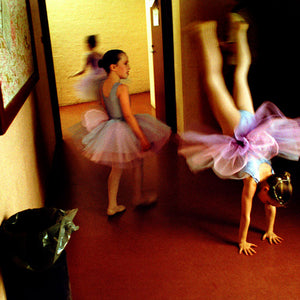 Narelle Autio, Handstand in the Hallway, 2001, from Ballet School, type C print, 33 x 50 cm, ed. of 25