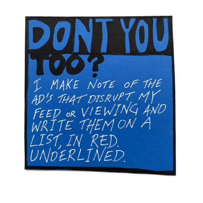 Lucas Grogan 'Don’t You Too?' original artwork