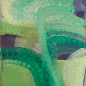 Ildiko Kovacs, Purple Sea, 2010, oil on plywood, 180 x 160 cm