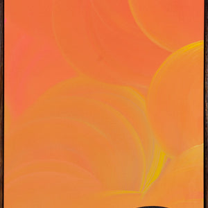 James Dodd, Caramel, 2019, acrylic on canvas with Japan Black Australian Oak frame, 77 x 61 cm