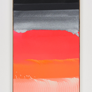 James Dodd, Silver Tide Meditation, 2021, acrylic on canvas, powder coated steel frame, 57.5 x 37 cm