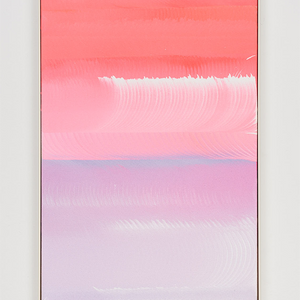 James Dodd, Suds Meditation, 2021, acrylic on canvas, powder coated steel frame, 57.5 x 37 cm