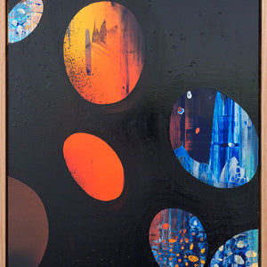 James Dodd, Hawkwind landscape, 2015, acrylic and enamel on canvas, 61 x 46 cm