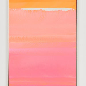 James Dodd, Fairy Floss Meditation, 2021, Acrylic on canvas, powder coated steel frame, 57.5 x 37 cm