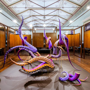 Julia Robinson’s ‘Beatrice’ for Adelaide Biennial of Australian Art: Monster Theatres at Santos Museum of Economic Botany, Adelaide, 2020. Photography by Saul Steed