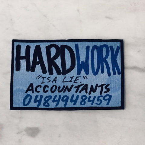 Lucas Grogan 'Hard Work is a Lie' business card