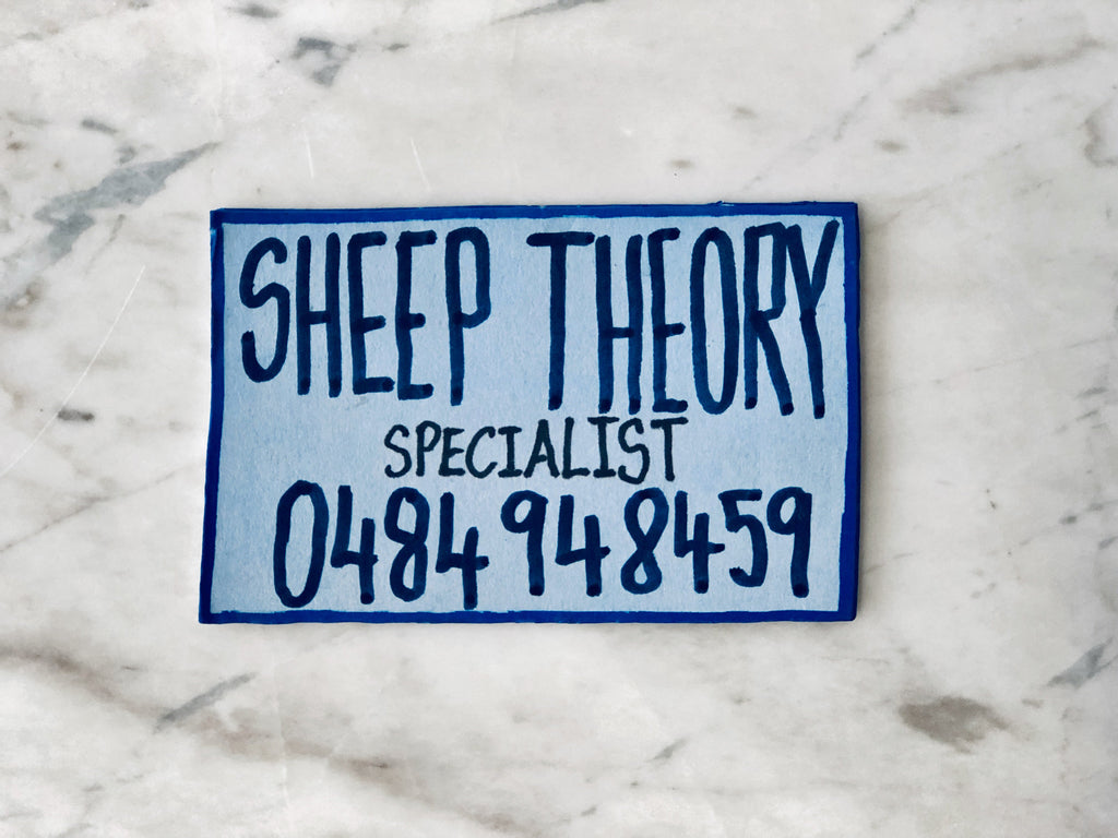Lucas Grogan 'Sheep Theory' business card