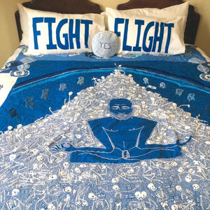Lucas Grogan 'FIGHT/FLIGHT' pillowcase set