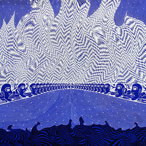 Lucas Grogan, A Burning Bridge, 2014, ink and acrylic on archival mount board, 102 x 152 cm