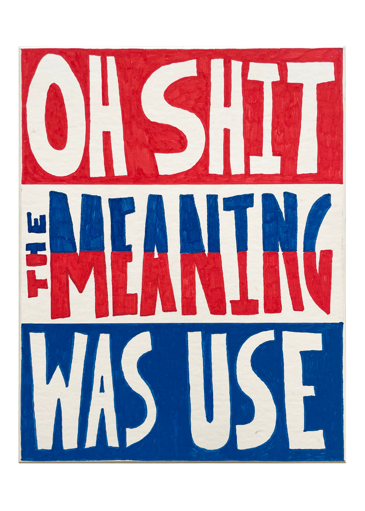 Lucas Grogan 'Oh Shit, the Meaning Was Use'