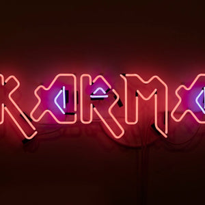 Min Wong, Karma, 2018, neon, 22 x 90 cm, edition of 5 + 2AP