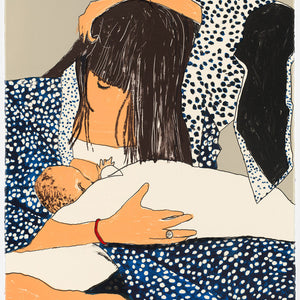 William Mackinnon, Mother and Child, 2021-22, colour lithograph, 76 x 56 cm, edition of 10