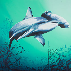 James Dodd, Hammerhead, 2012, acrylic on canvas, 112 x 154 cm