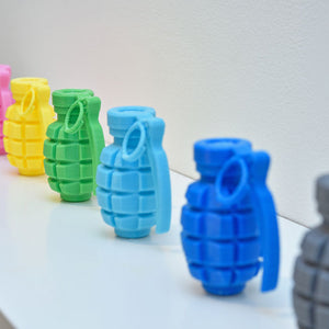 Paul Sloan & Dan McLean, Untitled (Hand Grenades), 2014, from the World Index series, 3D-printed plastic, approx. 10 x 8 cm, ed. of 5