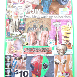 Paul Yore, The End Of All Badness, 2020, Collage on card with pen, marker and stickers, 41 x 29 cm