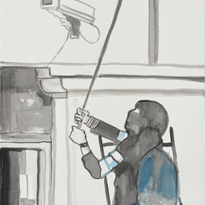 Paul Sloan, Carpe Diem, 2023, Gouache on paper, 76 x 55 cm