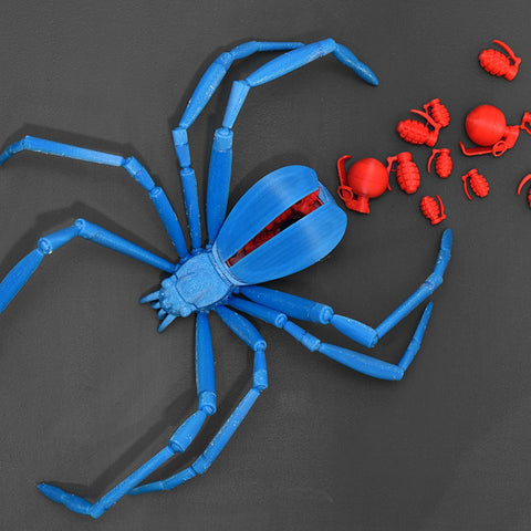 Paul Sloan & Dan McLean, Untitled (Mother Spider – Blue), 2014, from the World Index series, 3D-printed plastic, approx. 40 x 30 cm, ed. of 5