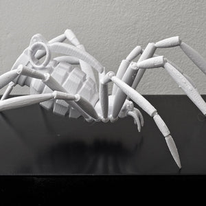 Paul Sloan & Dan McLean, Untitled (Spider Hand Grenade – White), 2014, from the World Index series, 3D-printed plastic, approx. 29 x 23 cm, ed. of 5