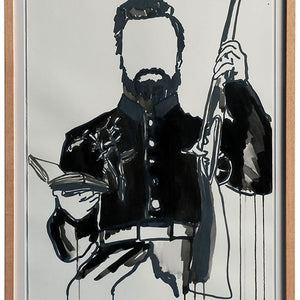 Paul Sloan, Dark Walk Home, 2012, gouache on paper, 70 x 50 cm