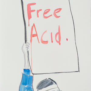 Paul Sloan, Free Acid, 2023, Gouache on paper, 76 x 55 cm