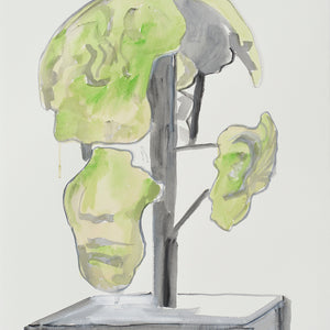 Paul Sloan, 100 Pieces in a Cardboard Box, 2023, Gouache on paper, 76 x 55 cm
