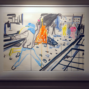 Paul Sloan, Untitled, 2009, gouache on paper, 92 x 122 cm
