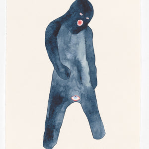 Pip Ryan, Cockeyed, 2020, watercolour, gouache, pencil on paper, 28.5 x 19 cm