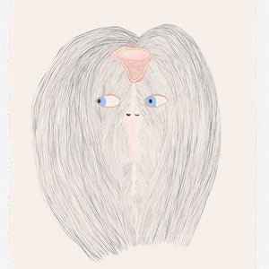 Pip Ryan, Hairy Little Mouth, 2020, watercolour, gouache, pencil on paper, 38 x 28.5 cm