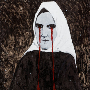 Richard Lewer, Servant of God: Therese Neumann, 2015, oil on canvas, 76.5 x 76.5 cm