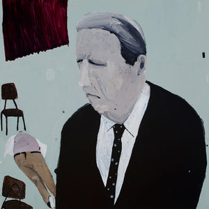 Richard Lewer, Billy (the texan) Longley, 2011, oil on canvas, 120 x 120 cm
