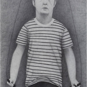 Richard Lewer, Brenden, 2010, graphite on museum board, 150 x 100 cm