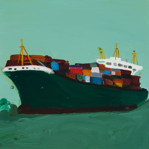 Richard Lewer, Elbwolf, 2011, oil on canvas, 60 x 60 cm