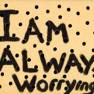Richard Lewer, I am always worrying, 2013, acrylic on foam, 42 x 55 cm