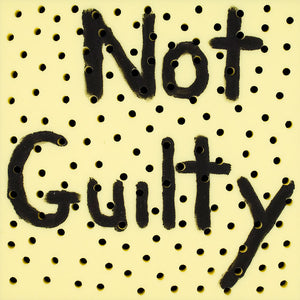 Richard Lewer, Not guilty, 2013, acrylic on foam, 50 x 50 cm