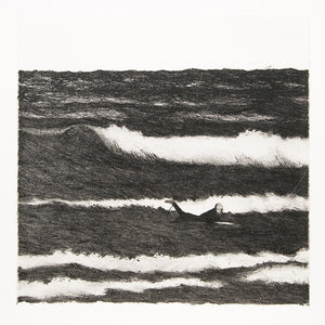 Richard Lewer, Richards Disasters (Near drowning), 2017 Lithograph 46 x 45.5 cm ed. of 10