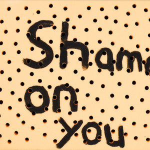 Richard Lewer, Shame on you, 2013, acrylic on foam, 50 x 50 cm