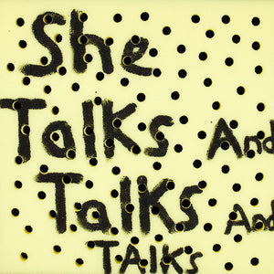 Richard Lewer, She talks and talks and talks, 2013, acrylic on foam, 50 x 50 cm