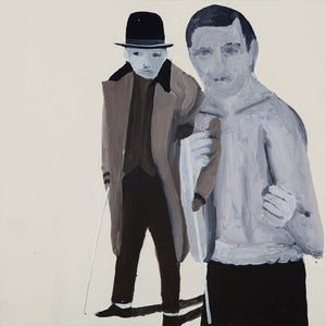 Richard Lewer, Squizzy Taylor, 2011, oil on canvas, 75 x 75 cm