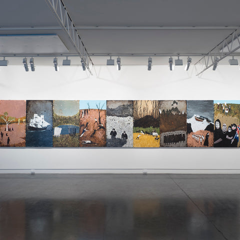 Richard Lewer’s ‘The History of Australia’ at Hugo Michell Gallery, 2018