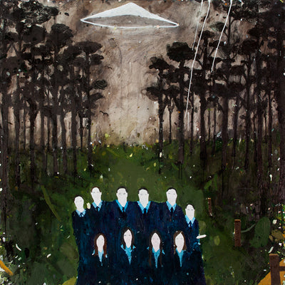 Richard Lewer, Westall 66, 2015, oil on canvas, 153 x 153 cm