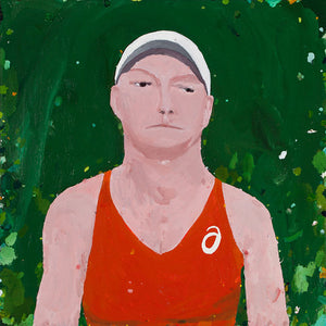 Richard Lewer, The Theatre of Sports (detail), 2016, oil on canvas, 12 panels of 70 x 70 cm